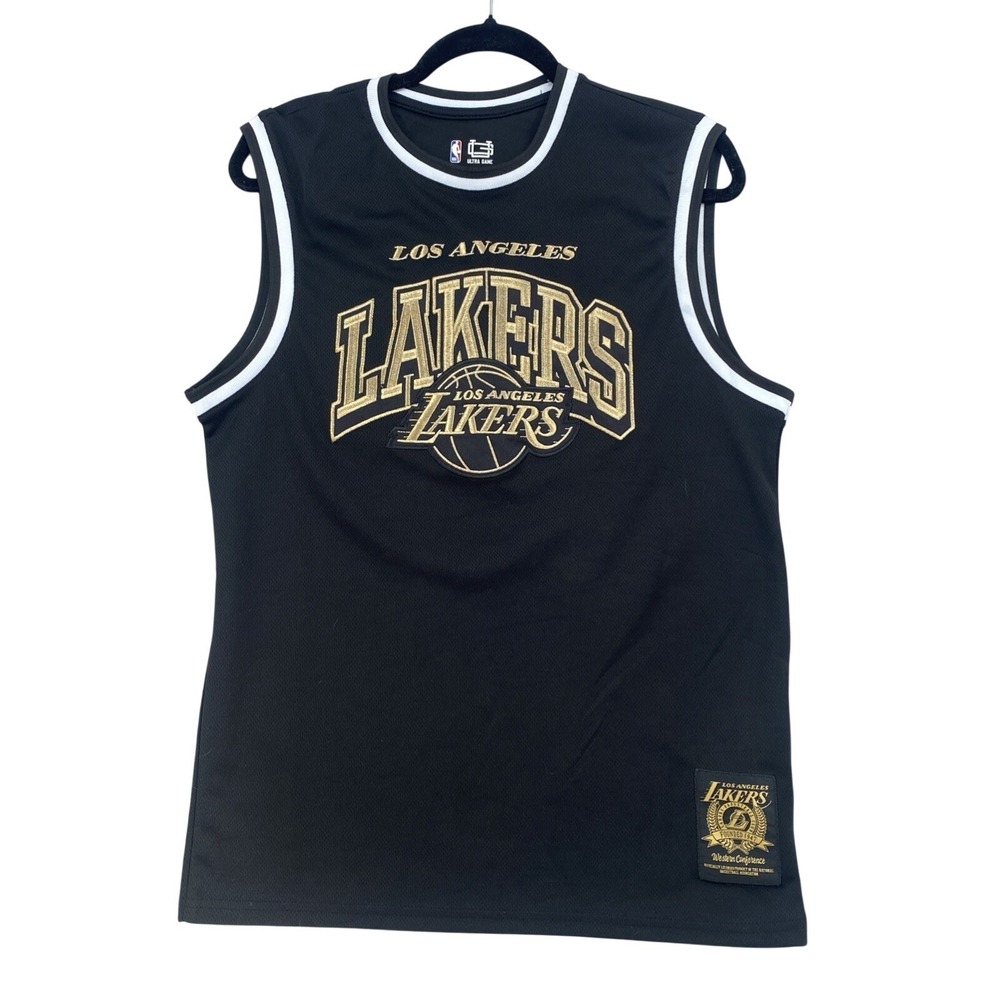Los Angeles Lakers Jersey Black And Gold Size Small NBA Ultra Game
